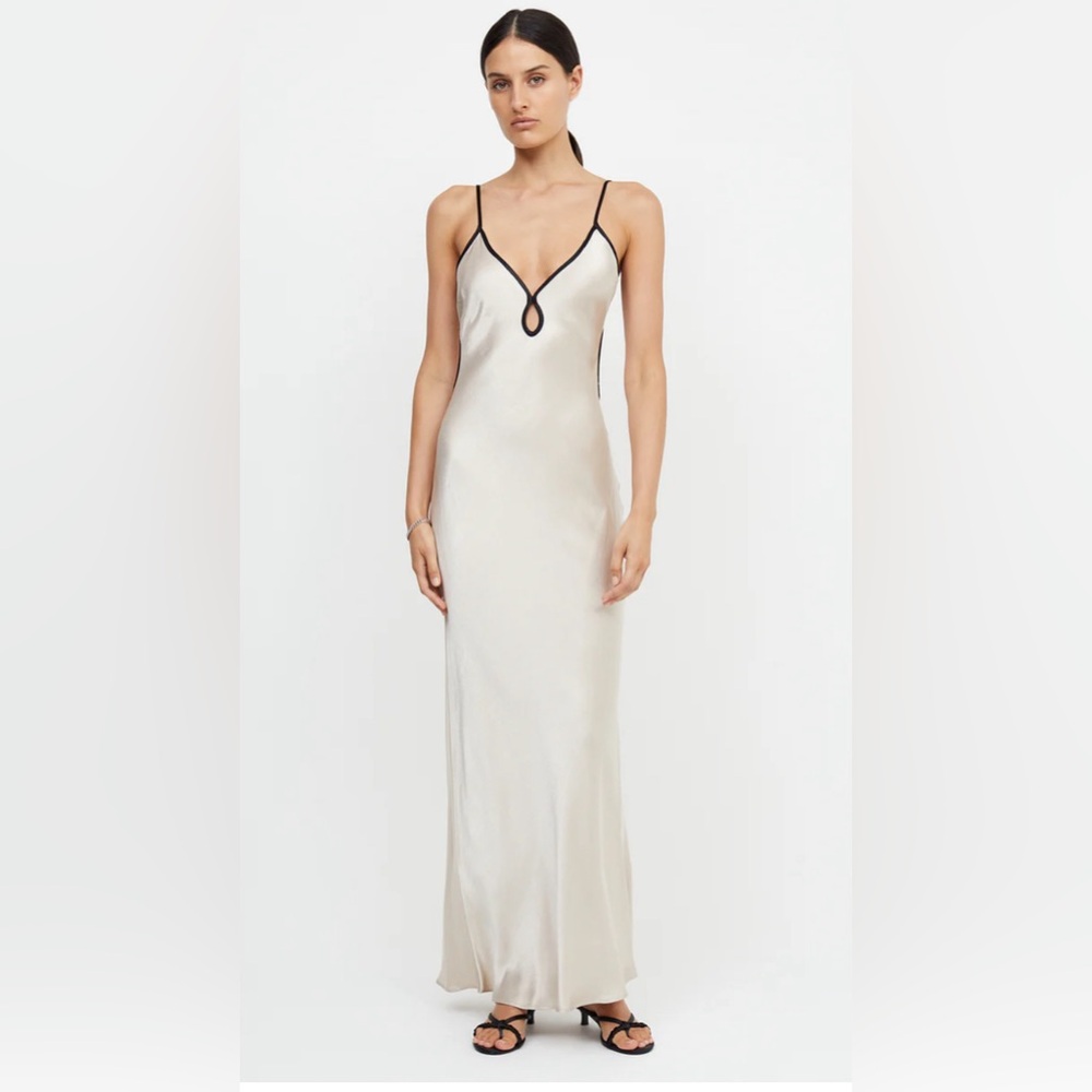 Bec and Bridge Cedar City Maxi Dress in Sand/Black